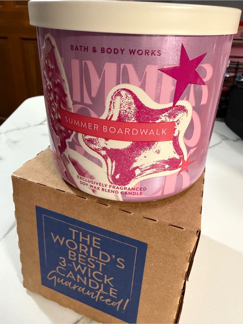 Bath & Body Works Summer Boardwalk 3-Wick Candle
